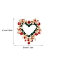 thumbnail image 4 of Wweixi Broche de Noël Broche Verte en Strass Broche Rétro, Broche Cristal AL055-A, 4 of 6