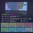 thumbnail image 6 of MageGee Mini 60% Wired Gaming Keyboard with RGB Lighting PC, MAC, PS4, Dark Blue, 6 of 7