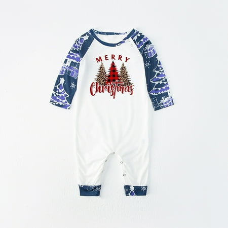 

CHGBMOK Parent-child Warm Christmas Set Printed Home Wear Pajamas Two-piece Dad Set Christmas Pajamas for Family Fall Pajamas on Clearance