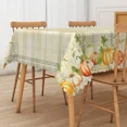 thumbnail image 6 of Duangreer Rectangle Tablecloth, Retro Checkered Pumpkin Pattern, Waterproof Wrinkle Resistant, 60 x 84 Inch, Washable Table Cover for Restaurant Picnic Indoor Outdoor, 6 of 6
