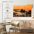 thumbnail image 4 of Elephant Stock Rio De Janeiro Wall Art - Horizontal Multi Panel Canvas - Living Room Wall Decor - Places Multi Panel - Orange And Brown Decor - 23" x 14", 4 of 4