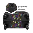 thumbnail image 2 of Kdxio Musical Notes Pattern Luggage Cover Washable Suitcase Cover Suitcase Protector Anti-scratch Suitcase cover Fits 18-32 Inch Luggage-Medium, 2 of 7