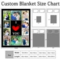 thumbnail image 3 of Personalized Gifts for Boyfriend, Customized Blankdet for Couples, Valentine's Day Gifts for Wife Husband, Custom Photo Blankets with Names, Anniversary Birthday Gifts for Girlfriend Blankets, 3 of 5