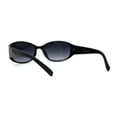 thumbnail image 4 of SA106 Womens Classy 90s Fashion Narrow Oval Plastic Sunglasses Black Smoke, 4 of 4