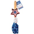 thumbnail image 2 of Cook with Color 3-Piece Patriotic Spatula and Star Cookie Cutter Set, Stars and Bows, 2 of 5