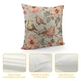 thumbnail image 4 of Leisuo Decorative Pillow Covers, Floral Bird Throw Pillow Covers with Edge, Farmhouse Cushion Cover, Vintage Pillow Case for Couch Bed Sofa Living Room White, 4 of 5