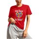thumbnail image 1 of Camiseta holgada con estampado de letras y cuello redondo para el día de la madre Top informal de manga corta Pompotops hkajfhjk464578, 1 of 5