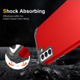 thumbnail image 6 of for Samsung Galaxy S21 FE Case, 3 in 1 Heavy Duty Rugged Hybrid Anti Slip Shockproof Hard PC Cover Soft Silicone Bumper Non-Slip Protective Phone Case Cover for Samsung Galaxy S21 FE,Red, 6 of 7