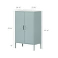 thumbnail image 3 of South Shore Crea, Contemporary Metal 2-Door Accent Cabinet, Blue, 3 of 12