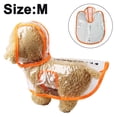 thumbnail image 1 of Dog Raincoat with Hood Poncho Transparent Rain Coat for Small Dogs Waterproof Puppy Cats Pets, 1 of 5