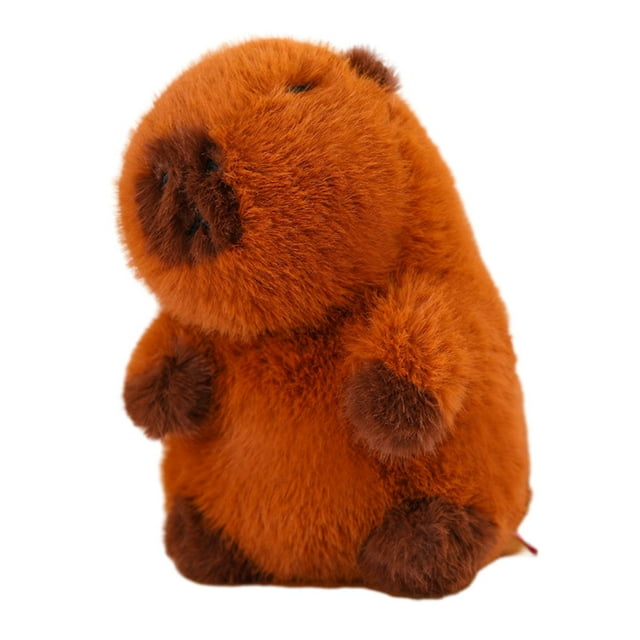 Figura de juguete Carpincho Lindo carpincho Peluche Coche Marrón Peluche Carpincho Juguete 25cm sin pelo