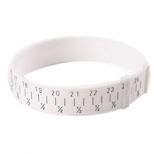 Medidor de calibre de muñeca Jadeshay plástico ABS Blanco 15 cm A 25 cm