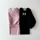thumbnail image 3 of Conjunto de ropa de estilo coreano para niños, sudadera de algodón con lazo bonito, pantalones de chándal Kawaii rosa, pantalones de chándal de pierna ancha, conjunto de niña, 3 of 5