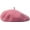 Pink, variant on Zhengup Women Men Wool French Beret Solid Color Warm Beanie Hat Artist Painter Fancy Dress Costumes