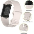 thumbnail image 2 of MYKOMI 5PCS Bands Compatible with Fitbit Charge 6/Charge 5 Straps Replacement Soft Silicone Wristbands Armbands Accessory for Women Men,Small/Large Size, 2 of 7