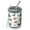 White Dinosaurs Fossils, variant on 12oz Coffee Tumblers White Dinosaurs Geometric Plants Pattern Stainless Steel Vacuum Insulated Travel Tumbler Coffee Cups Mug with Lid and Straw with Cleaning Brush for Cold & Hot Drinks