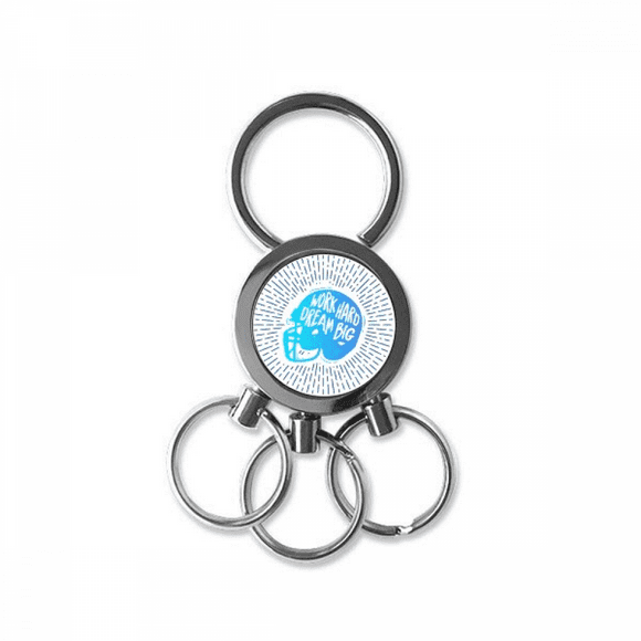 hat safety work motorcycle stainless steel metal key holder chain keychain