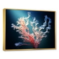 thumbnail image 2 of Designart "The Vibrant Scenery Of Living Coral Branches" Coastal Coral Under Water Floater Framed Canvas Wall Art, 2 of 5
