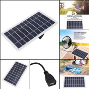 Portable 5W Solar Charger, Lightweight Eco,Friendly Power for Camping, Hiking Emergencies