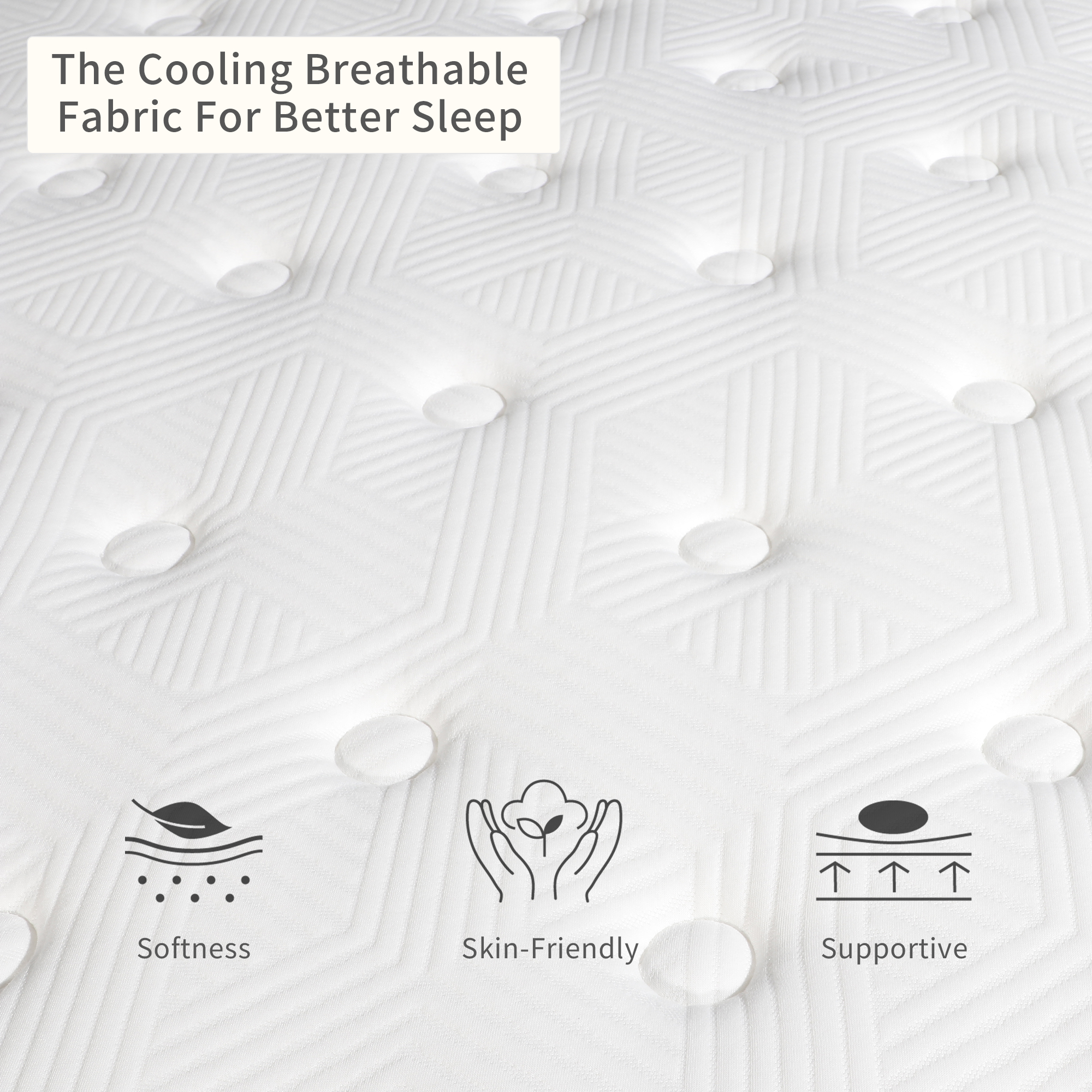 Mulinature 14 inch King Mattress in a Box, Gel Memory Foam and Pocket Spring Hybrid Mattress