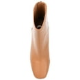 thumbnail image 4 of Journee Womens Maize Back Heel Zip Stacked Heel Booties, 4 of 8