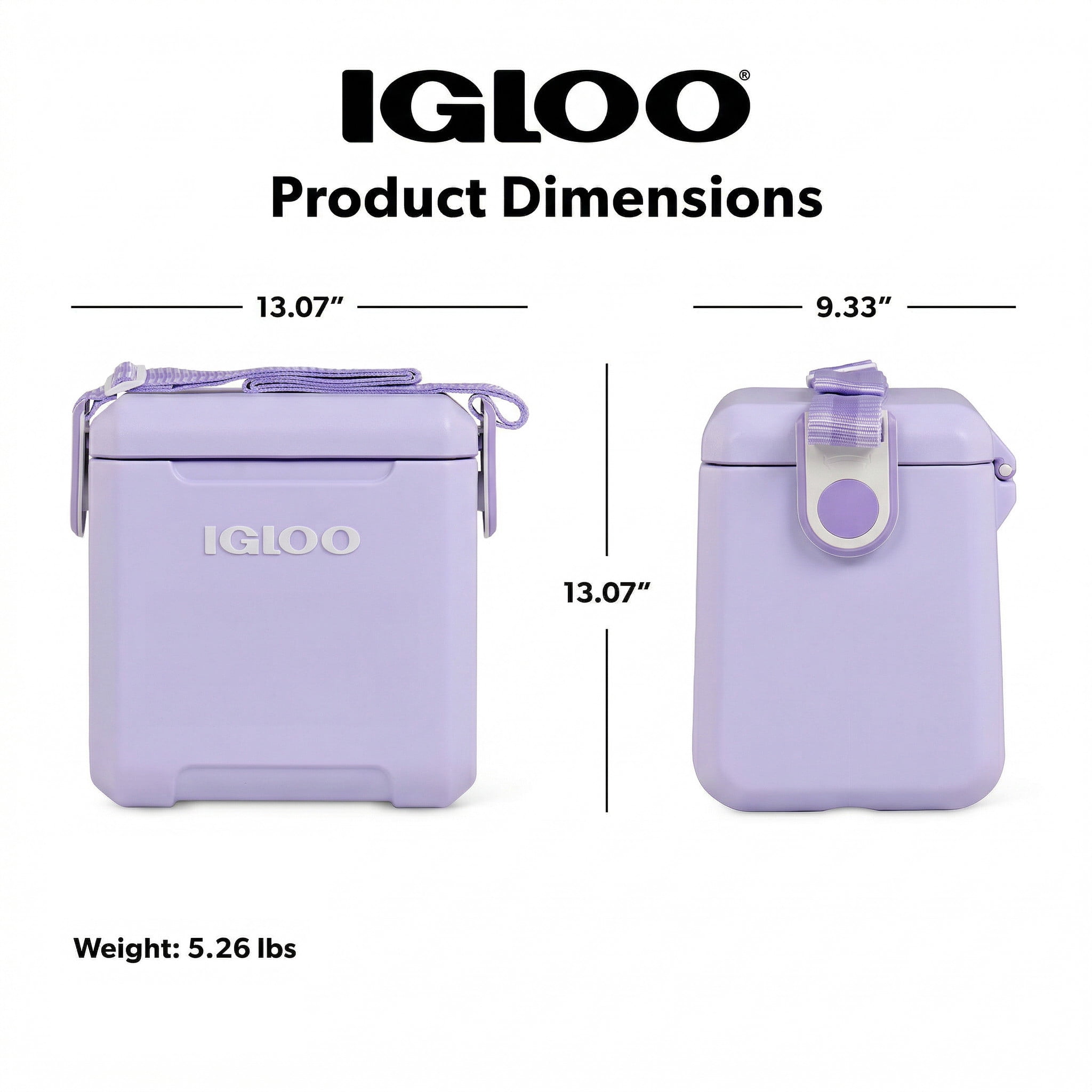 Igloo 11 QT Tag-A-Long Hard Sided Cooler, Lilac Purple