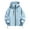 Light Blue, variant on Plus Size Rain Jacket Women 2025 Fall Winter Waterproof Raincoat Windbreaker Outdoor Hooded Coat Loose Fit