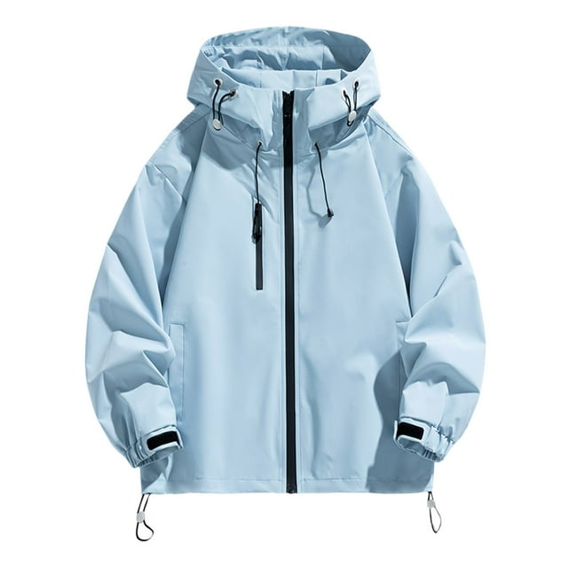 Imperméable à Capuche pour Femmes, Coupe-Vent, Coupe Ample Résistante à l'Eau avec Poches avant pour Activités Extérieures comme la Randonnée et les Voyages