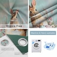 thumbnail image 2 of Easter Bunny Blackout Curtains for Bedroom, Colorful Eggs Rabbits Spring Daisy Flowers Thermal Insulated Kitchen Drapes with Grommets, Light Blocking Window Treatment, 2 Panels 42" x 63", 2 of 7
