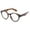 Tortoise, variant on IG Unisex Vintage Old-School Retro Designer Inspired Oversized Round Frame Clear Lens Fashion Glasses in Black