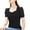 Black, variant on Cilsoka T Shirts for Women Loose Fit Cotton Womens Summer Tops Casual With Sleeves Graphic Tees for Women Vintage 80S Chiffon Blouses for Women Plus Size My Orders Placed