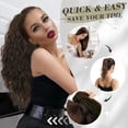 thumbnail image 3 of XIAQUJ Long Curly Drawstring Ponytail Extensions Heat Synthetic Clips Curly Ponytail Hair Pieces for Women Brown, 3 of 4