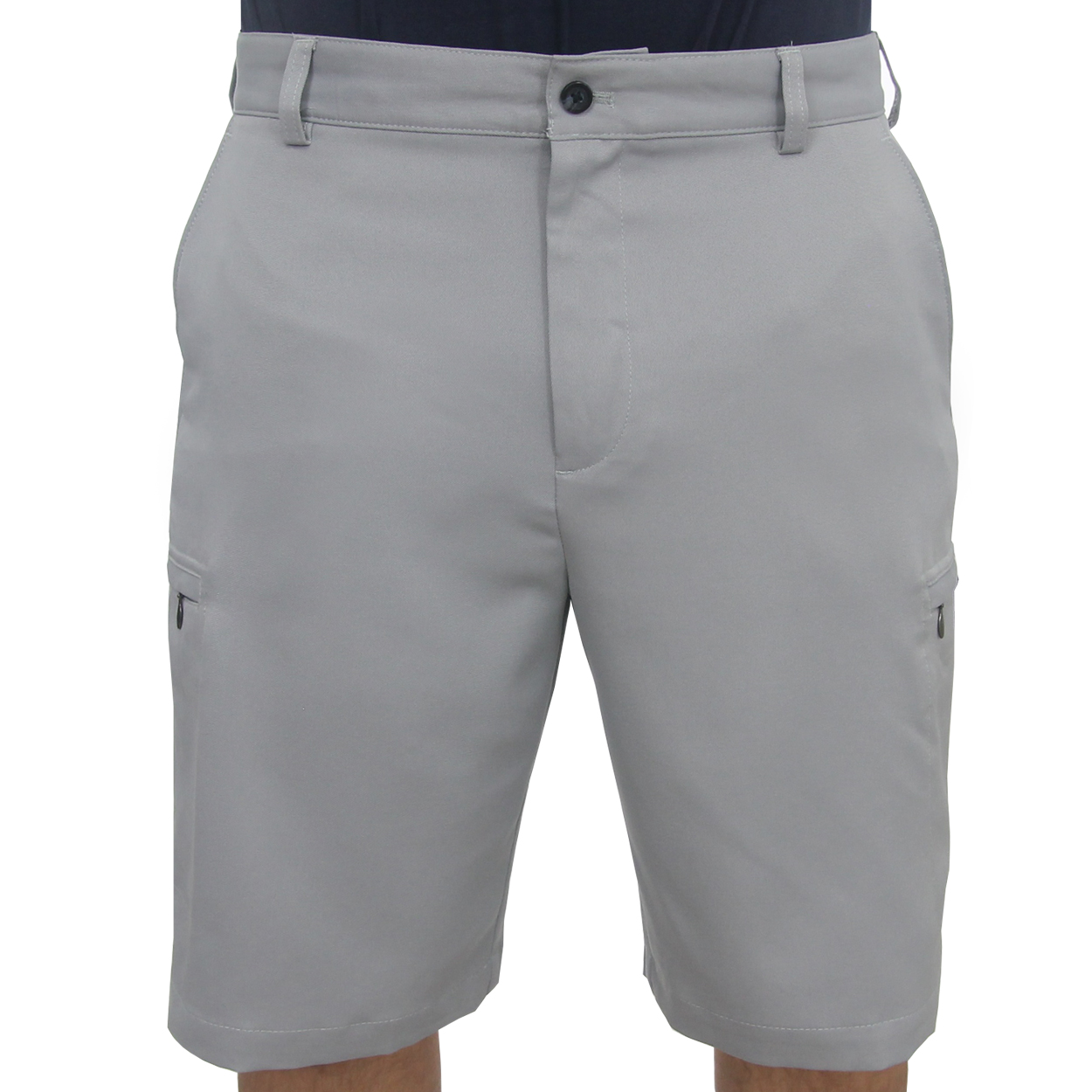 IZOD Golf Men's Flat Front Solid Cargo Shorts, NEW
