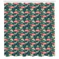 thumbnail image 3 of Ambesonne Flamingo Shower Curtain, Tropic Nature Wildlife, 69"Wx70"L, Multicolor, 3 of 3