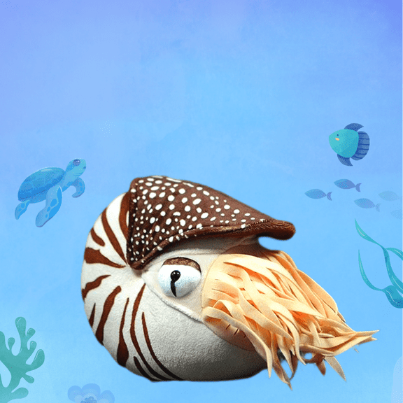 Realistic Nautilus Stuffed Animal Plushies Lifelike Ocean Animal Plush Toys Simulation Animals Super Soft Stuffed Toy