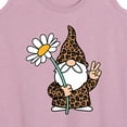 thumbnail image 3 of Instant Message - Leopard Print Gnome Daisy - Women's Racerback Tank Top, 3 of 6