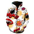thumbnail image 4 of Sudadera con cremallera colorida con estampado 3D para hombre, sudadera con estampado de grafiti de dibujos animados, sudaderas de manga larga a la moda, sudaderas con capucha, 4 of 5