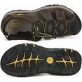 thumbnail image 7 of Rumpra Men's Sandals, Closed Toe Leather Fisherman Outdoor Hiking Sport Shoes Summer, 7 of 7