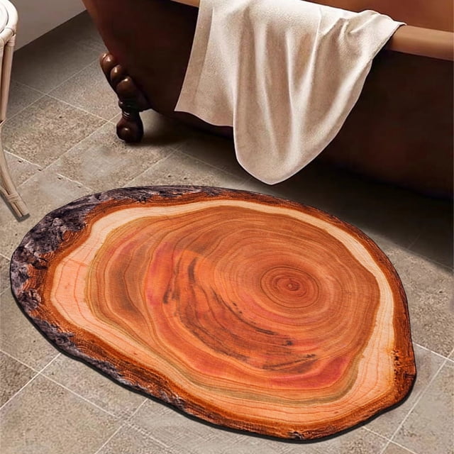 Granjero Gordo Alfombrilla de baño antideslizante de felpa mullida, accesorio de decoración para baño de 15 x 23 pulgadas (estilo F)
