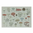thumbnail image 1 of Doodle Cutting Board, Pastel Graphic with Various Mushrooms Fungi Natural Organic Nutritious, Decorative Tempered Glass Cutting and Serving Board, in 3 Sizes, by Ambesonne, 1 of 2