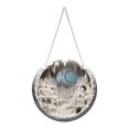 thumbnail image 1 of Round Acrylic Christmas Decorations Reindeer Hanging Sign Festive Wall Decorations, 1 of 6
