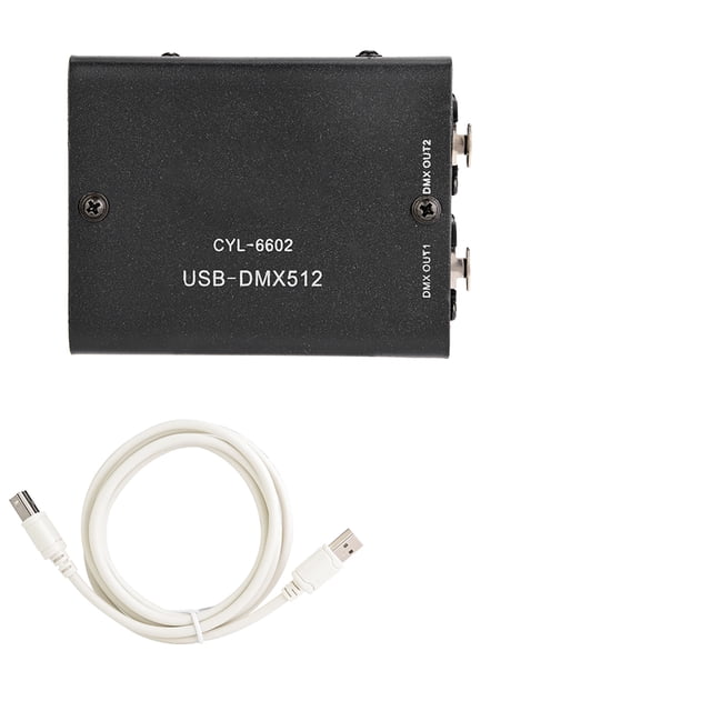RGBDMX Controller,512-Channel USB to DMX Stage Light Controller Light DMX Controller Superior Craftsmanship