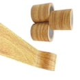 thumbnail image 1 of 1 Pcs Rouleau Ruban de Réparation Réaliste Grain de Bois pour Conduit Rénovation de Meubles Plinthe (L : 8CM*L : 4.57M) Or, 1 of 4