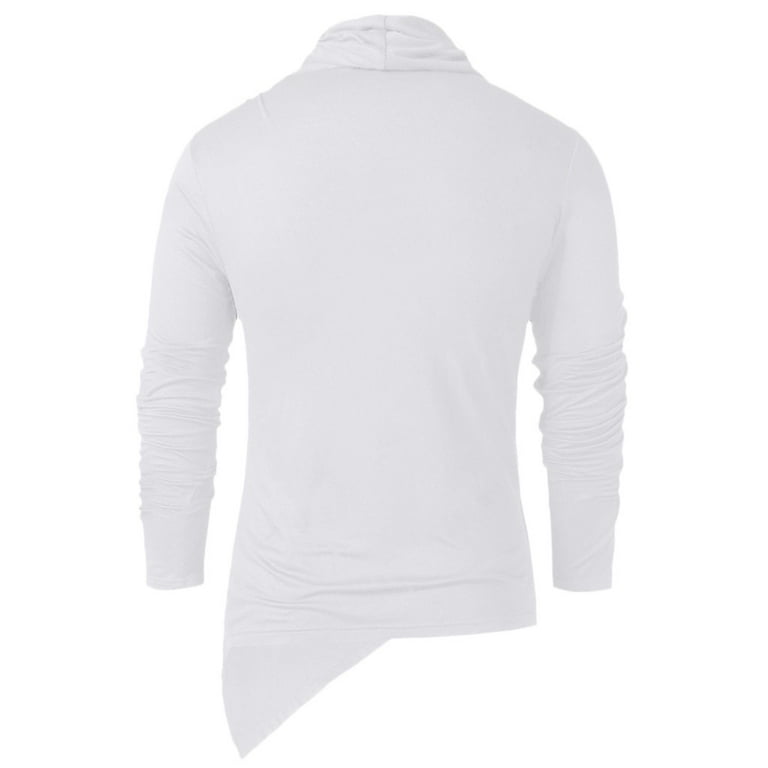 White Heaps Collar Long Sleeves Sweater Tops White Heaps Collar Long Sleeves Sweater Tops