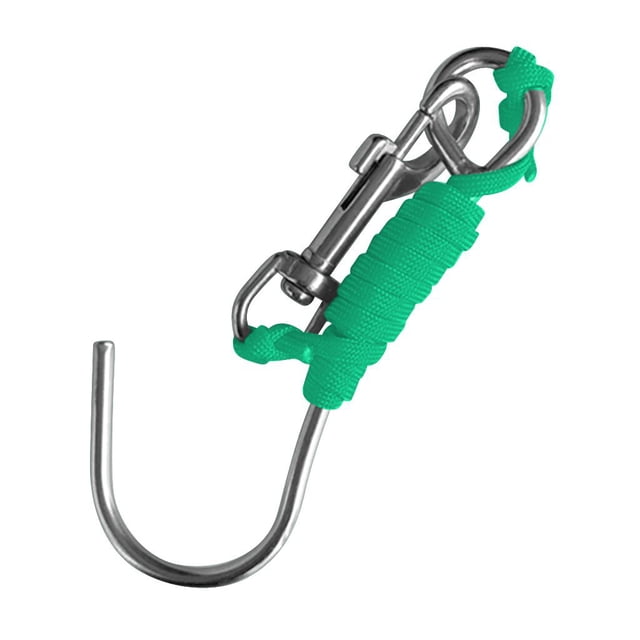 de arrecife de buceo con línea de 47 '' (120 cm) y clip de material acero inoxidable Accesorios para fotografía de buceo DYNWAVEMX Gancho de arrecife de buceo