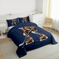 thumbnail image 3 of Castle Fairy Ice Hockey 2Pcs Bedding Comforter Set for Teens Women Men,Gothic Skeleton Twin Comforter Sets,Sport Gamer Breathable Bedding Set,Lightweight Room Decor, 3 of 8