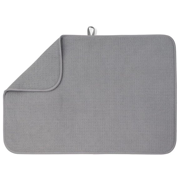 Tapete para secar platos Dish Mat Bellemain XXL de microfibra, color gris