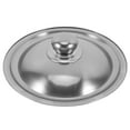 thumbnail image 1 of ColoMX Tapa universal para sartenes y sartenes Tapa de olla de acero inoxidable con asa Tapa de sartén de repuesto para utensilios de cocina 20 cm, 1 of 7