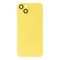 thumbnail image 2 of Glass Back Compatible With Phone 14 Plus Yellow Battery Door Camera Lens Bezel Magnetism Ring + Metal Plate Plain Without Logo, 2 of 6