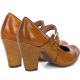 thumbnail image 3 of Zapatos de tacón alto y gruesos zapatos Mary Jane vintage SHODENSE, 3 of 5